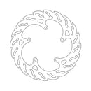 Flame Series Brake Rotor TUV Approved For Rear: Yamaha: 09-16 V-Max 1680 Non-ABS