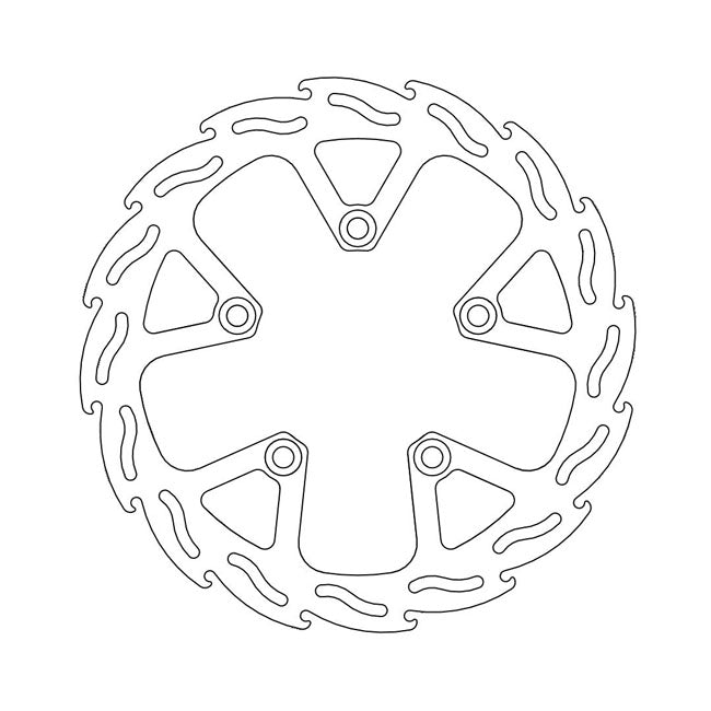 Flame Series Brake Rotor TUV Approved For Rear: Triumph: 12-17 Tiger 1200 Explorer All variants