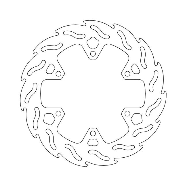 Flame Series Brake Rotor TUV Approved For Rear: Ducati: 93-02 M 900 Monster