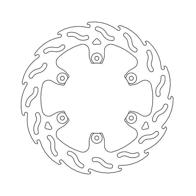 Flame Series Brake Rotor TUV Approved For Rear: KTM: 14-22 690 Enduro R ABS
