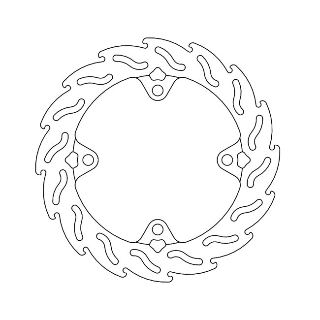 Flame Series Brake Rotor TUV Approved For Rear: Honda: 22 CB 500 X