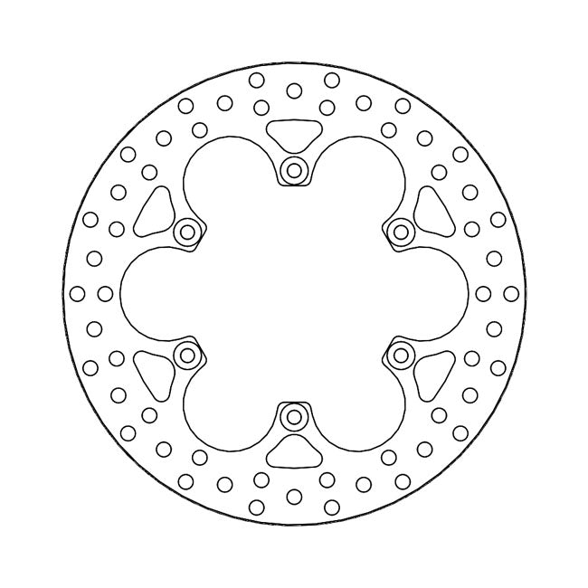 Halo Series Fixed Brake Rotor TUV Approved For Front Left: Yamaha: 84-87 FJ 1100