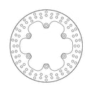 Halo Series Fixed Brake Rotor TUV Approved For Front Left: Yamaha: 86-88 FZ 750 Genesis