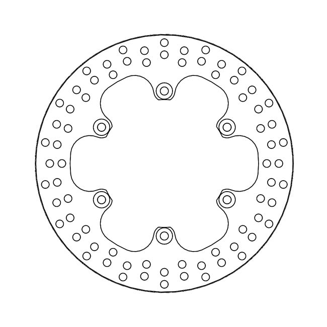 Halo Series Fixed Brake Rotor TUV Approved For Front Left: Yamaha: 86-88 FZ 750 Genesis