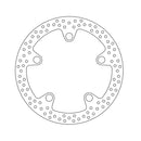 Halo Series Fixed Brake Rotor TUV Approved For Front Left: Honda: 12-17 VFR 1200 X Crosstourer