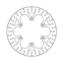Halo Series Fixed Brake Rotor TUV Approved For Front Left: Honda: 88-90 NT 650 Hawk GT