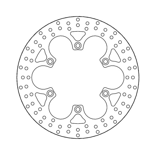 Halo Series Fixed Brake Rotor TUV Approved For Front Left: Honda: 88-90 NT 650 Hawk GT