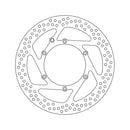 Halo Series Fixed Brake Rotor TUV Approved For Front Left: KTM: 03-06 950 Adventure