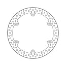 Halo Series Fixed Brake Rotor TUV Approved For Front Left: Honda: 14-21 CB 650 F