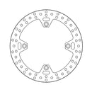 Halo Series Fixed Brake Rotor TUV Approved For Front Left: Honda: 90-03 XRV 750 R Africa Twin