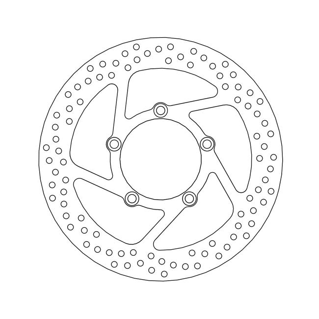 Halo Series Fixed Brake Rotor TUV Approved For Front Right: Suzuki: 87 VS 1400 Intruder