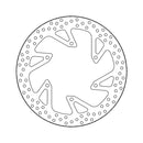 Halo Series Fixed Brake Rotor TUV Approved For Front Right: Yamaha: 14-16 SR 400 Rear: Yamaha: 09-15 XVS 950 A