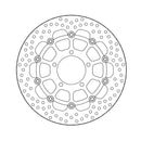 Halo Series Floating Brake Rotor Black TUV Approved For Front Left: Kawasaki: 08-22 GTR 1400 Concours ABS