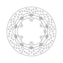 Halo Series Floating Brake Rotor Black TUV Approved For Front Left: KTM: 08-10 690 Enduro