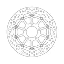 Halo Series Floating Brake Rotor Black TUV Approved For Front Left: Suzuki: 04-05 GSX-R 600