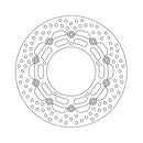 Halo Series Floating Brake Rotor Black TUV Approved For Front Left: Yamaha: 04-07 FZ6 600 Fazer