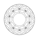 Halo Series Floating Brake Rotor Black TUV Approved For Front Left: Yamaha: 06-15 FZ1-N 1000 Fazer