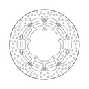 Halo Series Floating Brake Rotor Black TUV Approved For Front Left: Yamaha: 17-22 MT-10 1000 SP