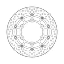 Halo Series Floating Brake Rotor Black TUV Approved For Front Left: KTM: 14-22 690 SMC R