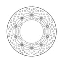 Halo Series Floating Brake Rotor Black TUV Approved For Front Left: Kawasaki: 17-22 Ninja 650 ABS