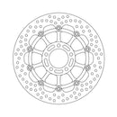 Halo Series Floating Brake Rotor Black TUV Approved For Front Left: Suzuki: 97-08 GSX 750