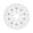 Halo Series Floating Brake Rotor Black TUV Approved For Front Left: Triumph: 01-03 Baby Speed 600