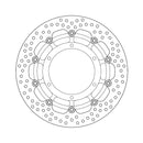 Halo Series Floating Brake Rotor Black TUV Approved For Front Left: Yamaha: 04-16 XT 660 X