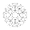 Halo Series Floating Brake Rotor Black TUV Approved For Front Left: Triumph: 01-06 Daytona 955 i From VIN132513