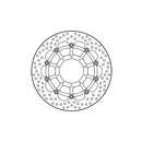 Halo Series Floating Brake Rotor Black TUV Approved For Front Left: Honda: 19 VFR 800 F Plus ABS