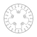 Halo Series Brake Rotor TUV Approved For Rear: Suzuki: 95-04 Bandit 600 S N