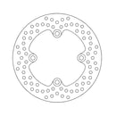 Halo Series Brake Rotor TUV Approved For Rear: Kawasaki: 06-16 ER-6F 650 Non-ABS