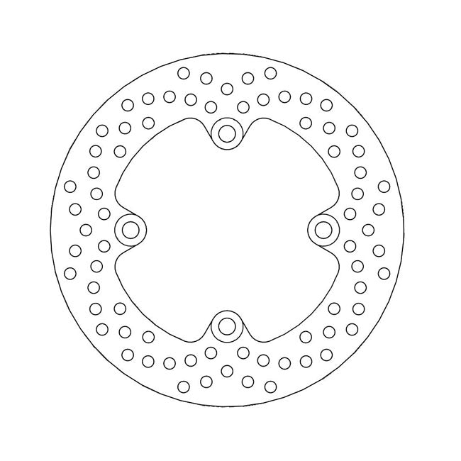 Halo Series Brake Rotor TUV Approved For Rear: Kawasaki: 06-16 ER-6F 650 Non-ABS