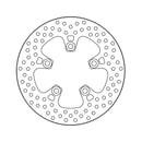 Halo Series Brake Rotor TUV Approved For Rear: Kawasaki: 96-03 ZX-7R Ninja 750