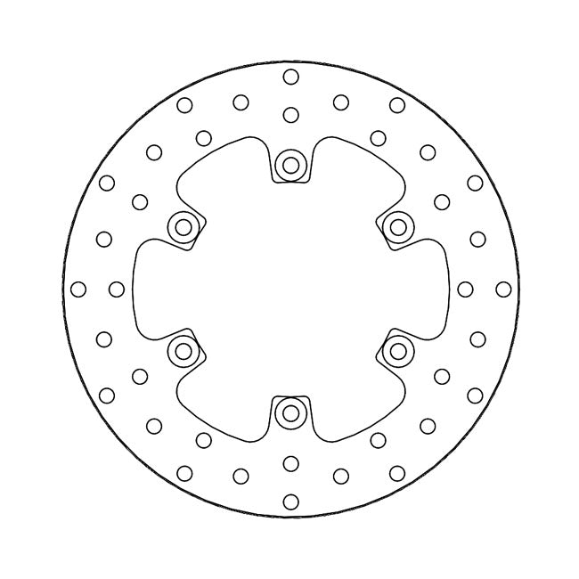 Halo Series Brake Rotor TUV Approved For Rear: Yamaha: 90-95 FZR 600 R