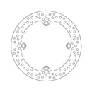 Halo Series Brake Rotor TUV Approved For Rear: Honda: 99-02 XL 1000 Varadero Non-ABS