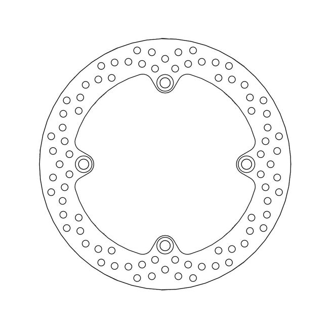 Halo Series Brake Rotor TUV Approved For Rear: Honda: 99-02 XL 1000 Varadero Non-ABS