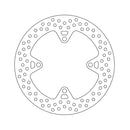 Halo Series Brake Rotor TUV Approved For Rear: Kawasaki: 15-16 Versys 1000 Non-ABS