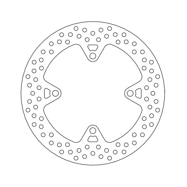 Halo Series Brake Rotor TUV Approved For Rear: Kawasaki: 15-16 Versys 1000 Non-ABS
