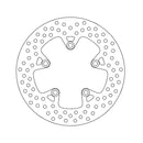 Halo Series Brake Rotor TUV Approved For Rear: Kawasaki: 97-00 ZRX 1100