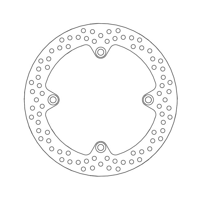 Halo Series Brake Rotor TUV Approved For Rear: Kawasaki: 04-07 KLV 1000