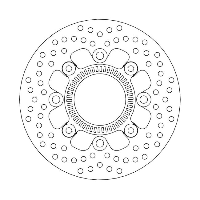 Halo Series Brake Rotor TUV Approved For Rear: Kawasaki: 06-17 ER-6F 650 ABS