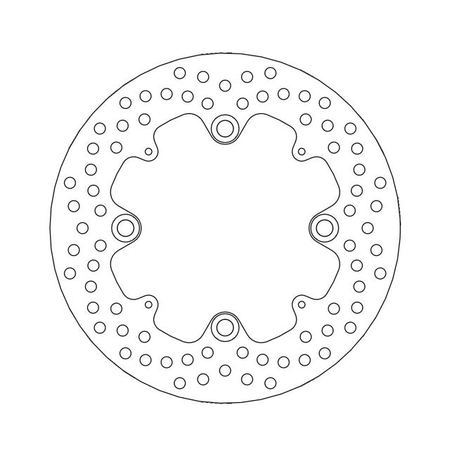 Halo Series Brake Rotor TUV Approved For Rear: Honda: 09 CBR 600 RR ABS