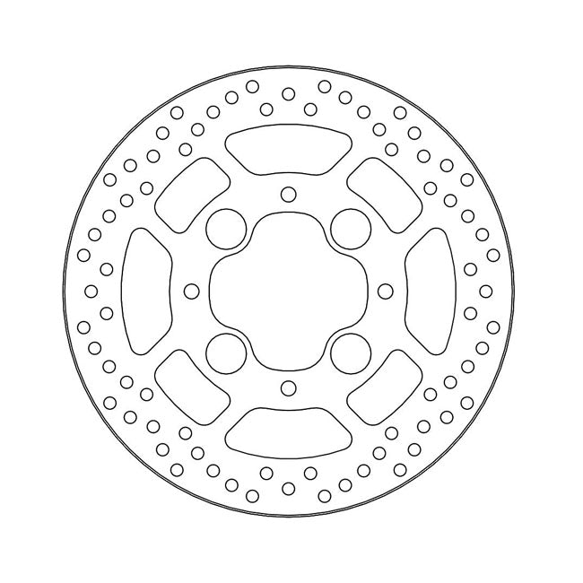 Halo Series Brake Rotor TUV Approved For Rear: Honda: 08-16 CB 1000 R Non-ABS