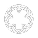 Halo Series Brake Rotor TUV Approved For Rear: Aprilia: 15-17 Caponord 1200 Rally