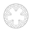 Halo Series Brake Rotor TUV Approved For Rear: Aprilia: 10-16 Mana 850 GT