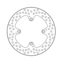 Halo Series Brake Rotor TUV Approved For Rear: Ducati: 14-16 Hypermotard 821