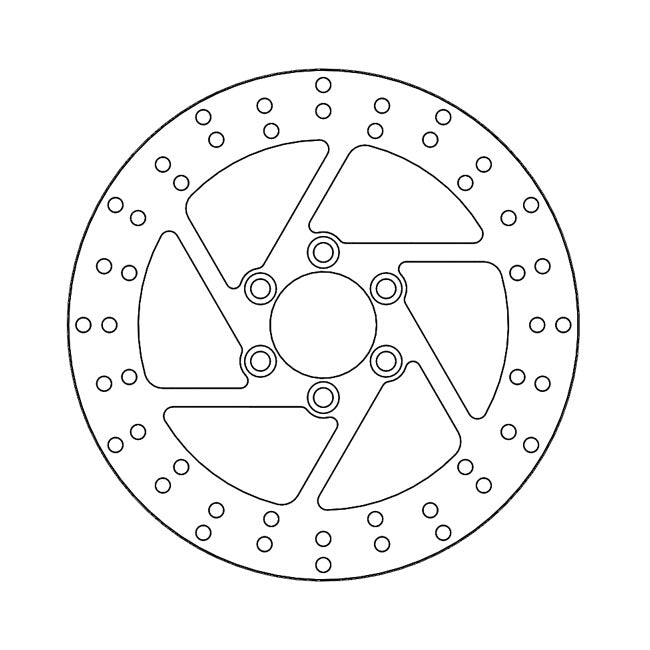 Halo Series Brake Rotor TUV Approved For Rear: Suzuki: 87, 88-04 VS 1400 Intruder