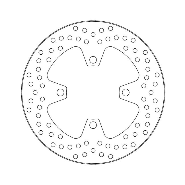 Halo Series Brake Rotor TUV Approved For Rear: Triumph: 13-17 Daytona 675 R
