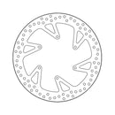 Halo Series Brake Rotor TUV Approved For Rear: KTM: 15-17 1050 Adventure