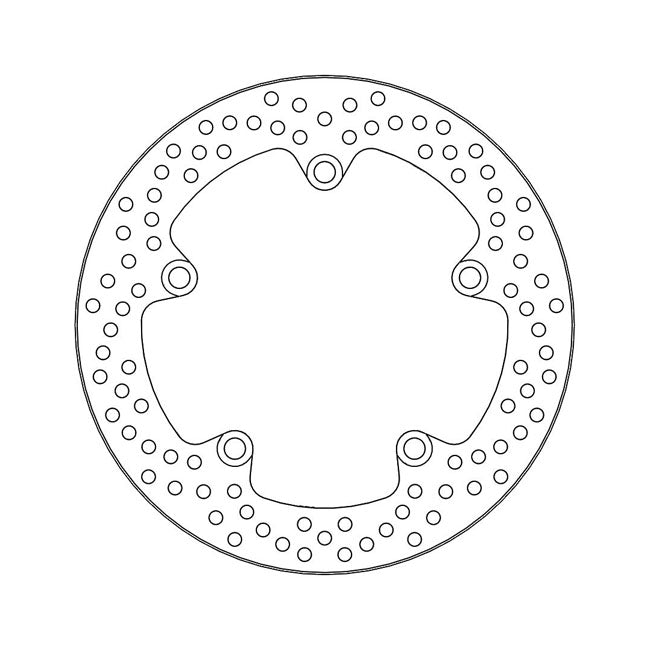 Halo Series Brake Rotor TUV Approved For Rear: Yamaha: 15-17 MT-07 700 Moto Cage